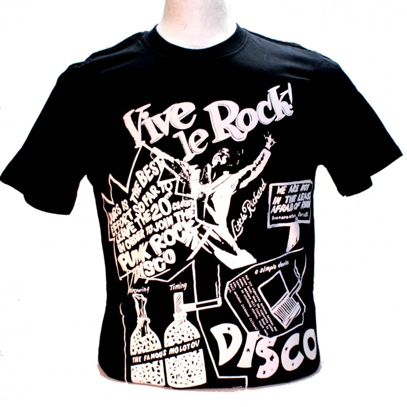 Sex Pistols Vive Le Rock Square Punk Rock Goth Band T Shirt